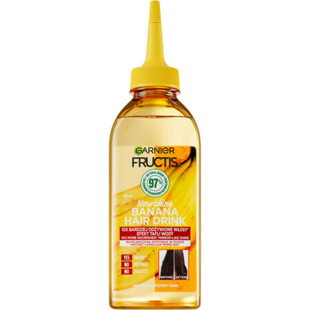 Garnier Fructis Hair Drink Balsamo Lamellare alla Banana per capelli secchi, 200ml