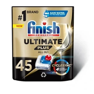 Finish Ultimate Plus capsule de spălat vase Powerball AiO proaspete 45 bucăți