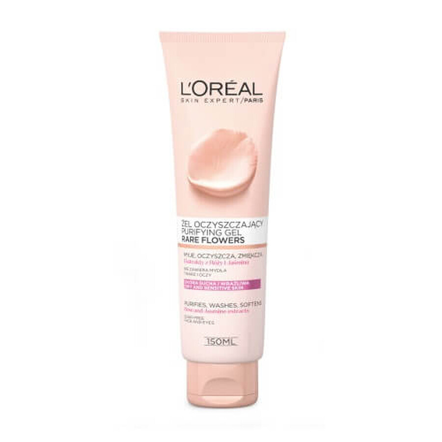 L'Oreal Paris Skin Expert Rare Flowers el cleanser pour les peaux sèches et douloureuses, 150ml