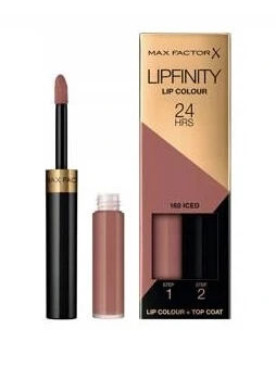 Max Factor Lipfinity Lippenfarbe Flüssige Lippenfarbe Flüssiger Lippenstift 160 Iced, 4ml