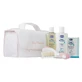 Chicco Baby Moments Pink Płyn do mycia, 200ml + Balsam do ciała, 200ml + Woda perfumowana, 100ml + szczotka i grzebień + kosmetyczka