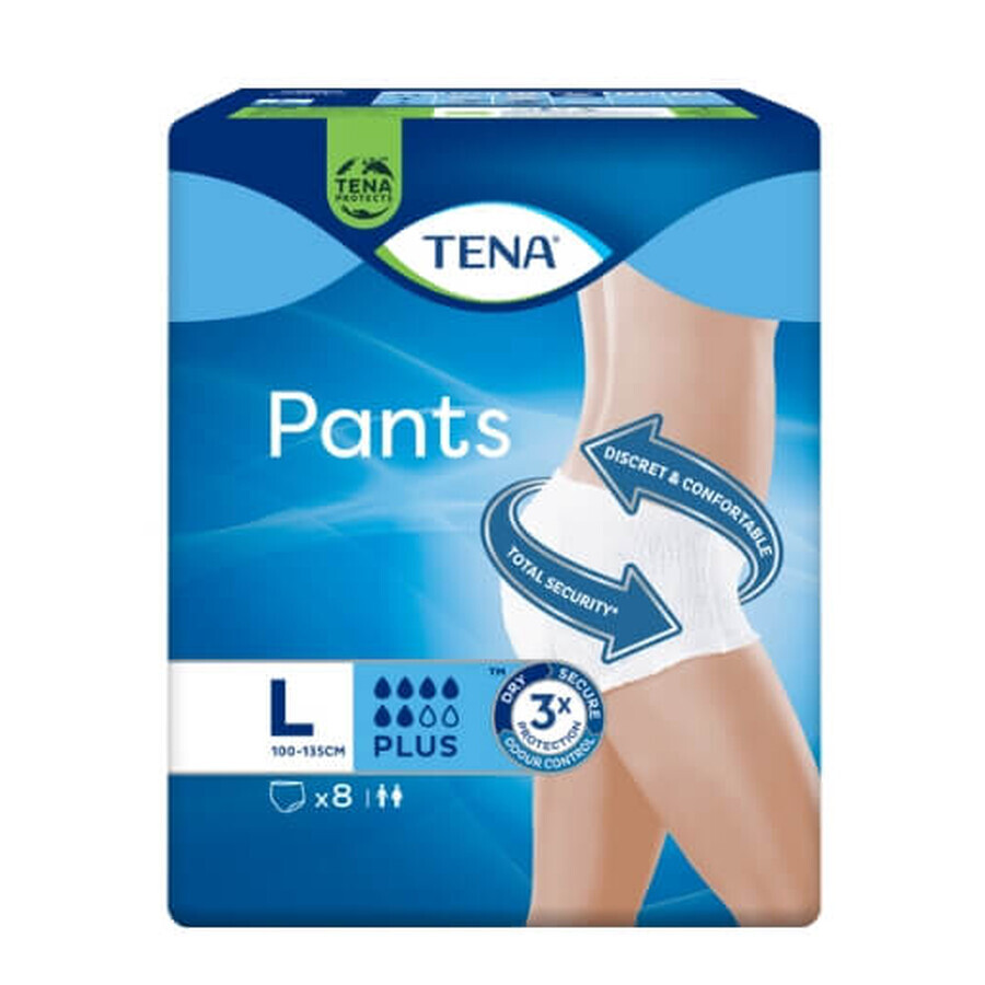 Tena Pants Plus, kanonische Slips L, 8 Stück