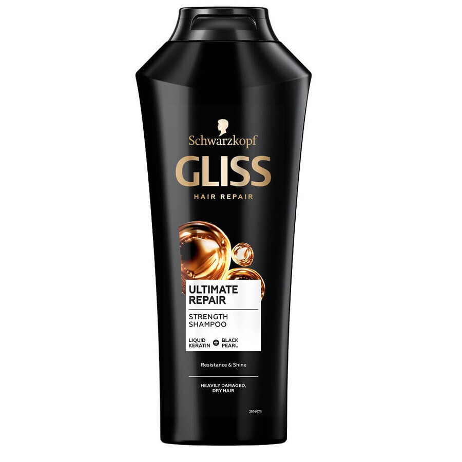 Gliss Ultimate Repair Shampoo for severely damaged and dry hair, 250ml