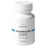 Cheers magnesium citrate, skeletal and nervous system support, 90 capsules