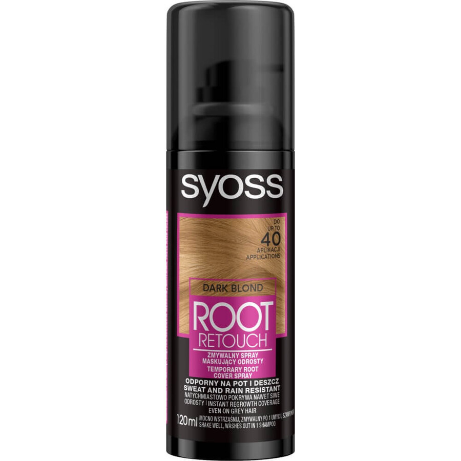 Syoss Root Retouch Dunkelblond Verfärbungen Maskierungsspray 120ml