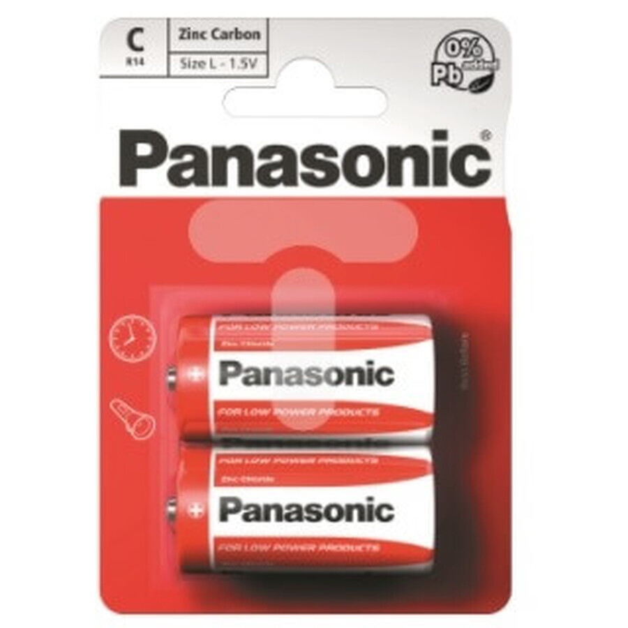 Panasonic, R14, Batterie, 2 Stück