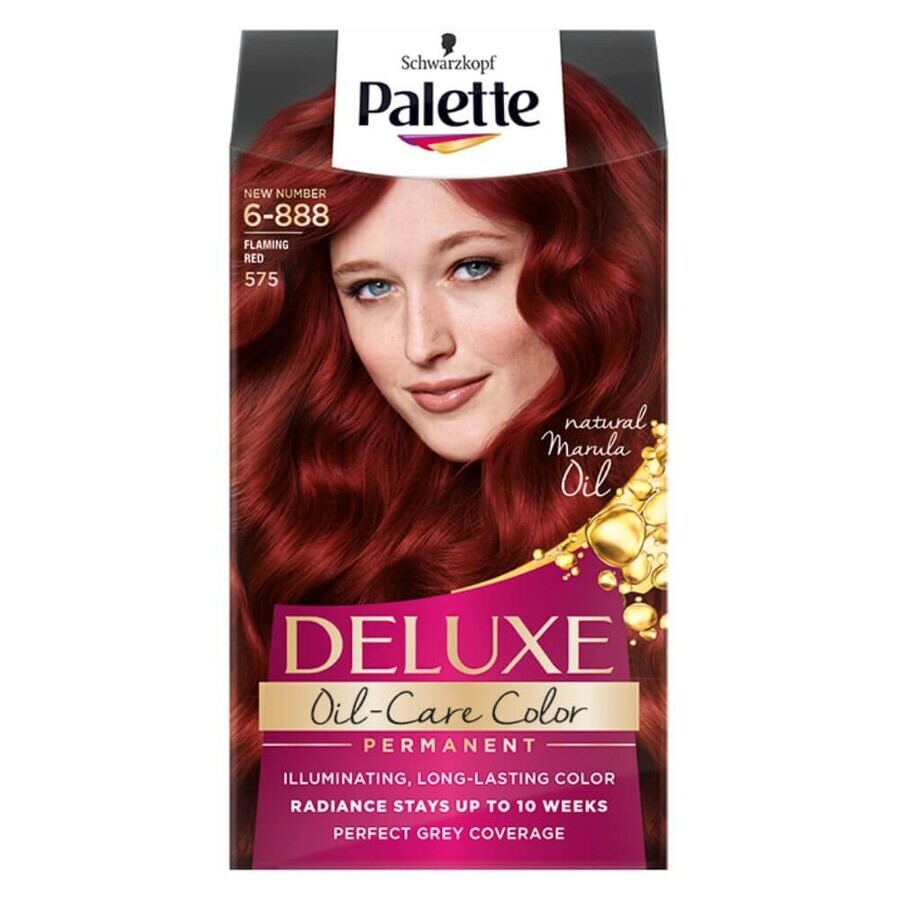 Palette Deluxe Oil-Care Color Culoare permanentă 575 (6-888) Roșu intens