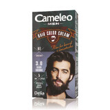 Cameleo Uomo Colore per Barba e Capelli 3.0 Castano Scuro, 30ml