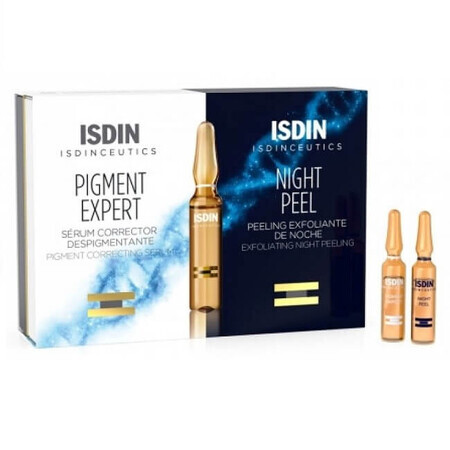 Isdin Serum Facial + Peeling Exfoliante Noche, 20 ampollas