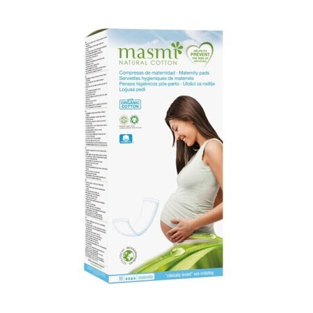 Masmi Organic bavena postnatal pads, 10 pieces