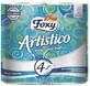 Foxy, Artistico Naturwei&#223;es Toilettenpapier, 4 Rollen