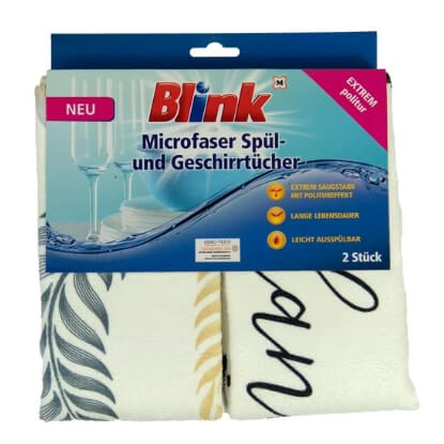 Blink Mikrofaser-Geschirrspülbürste, 2 Stück