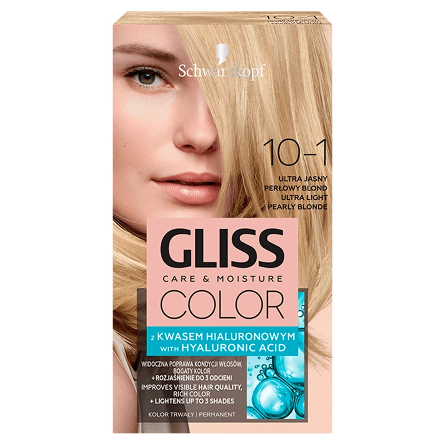 Schwarzkopf Gliss Color Wachsfarbe mit Hyaluronsäure Ultrahelles Peruanisches Blond 10-1