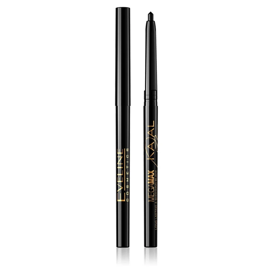 Eveline Cosmetics MegaMax Kajal Eyeliner Creion negru