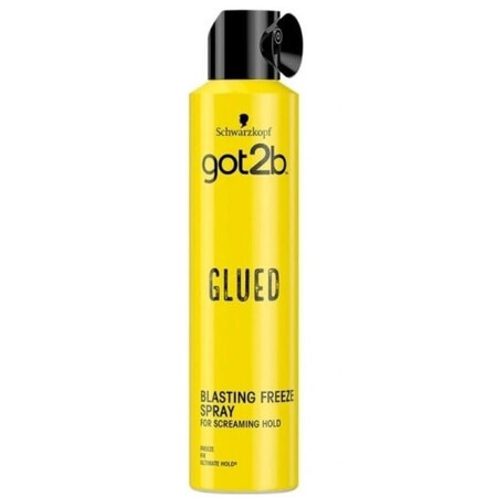 Got2B Glued Glued Blasting Freeze Freeze Wax Spray with mega strong hold, 300ml