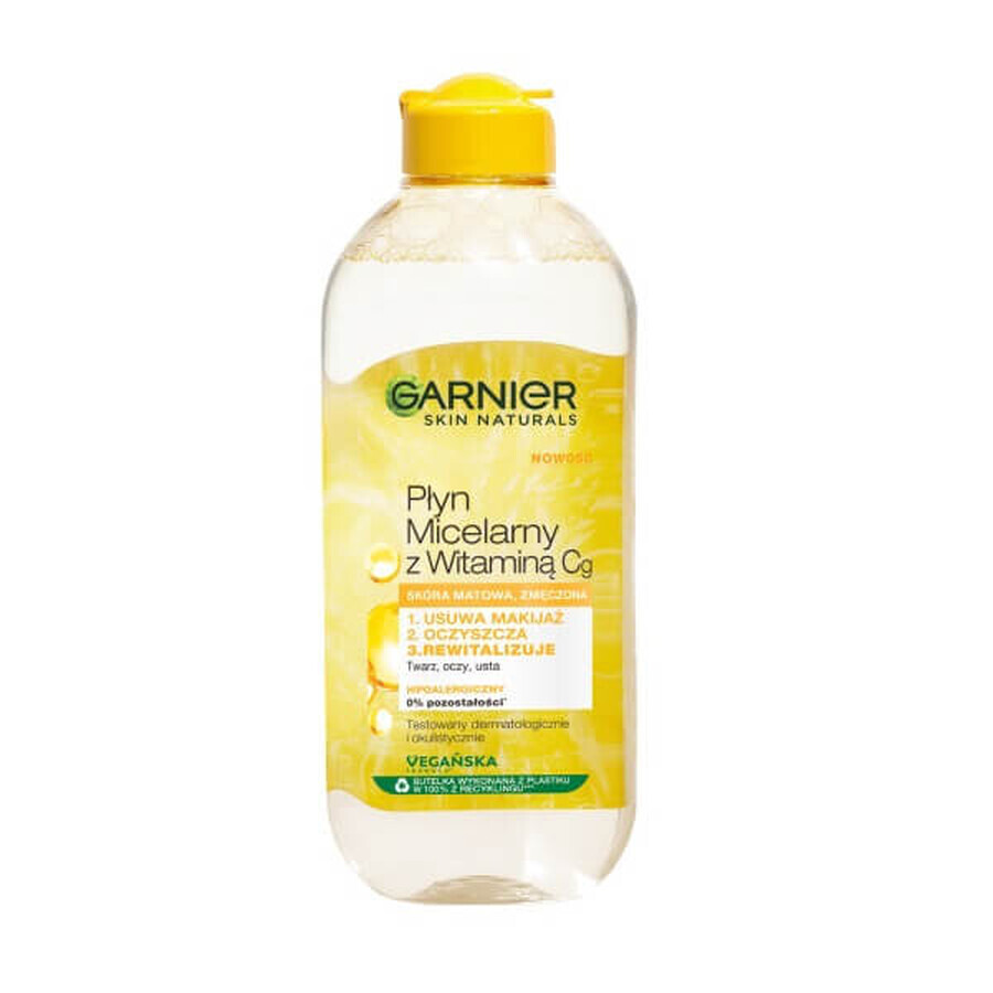 Garnier Skin Naturals Lozione micellare con vitamina Cg, 400ml