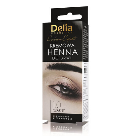 Delia Eyebrow Expert Crème à sourcils Crème à sourcils au henné 1.0 noir, 15ml