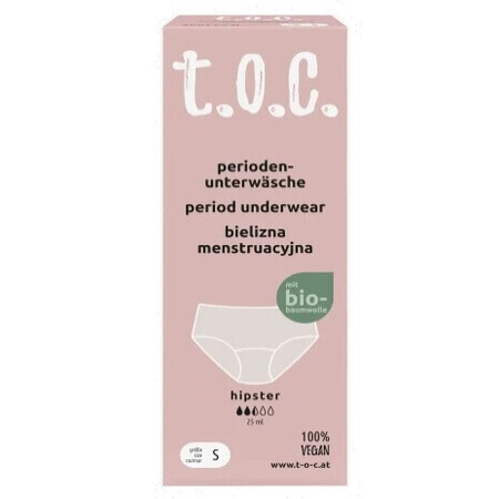 T.O.C.,Hipster, Menstruationsunterwäsche, rot S, 1 Stück