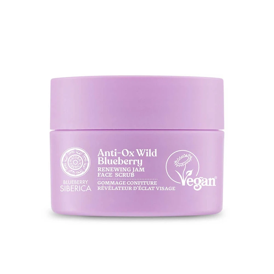Exfoliante facial vegano revitalizante con arándanos Natura Siberica, 50ml