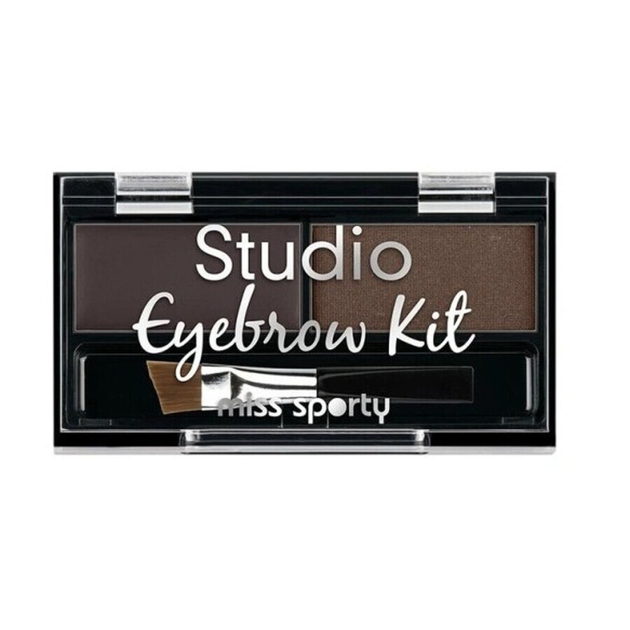 Miss Sporty Studio Eyebrow Kit Eyebrow Makeup Palette 001 Medium Brown, 1.1g