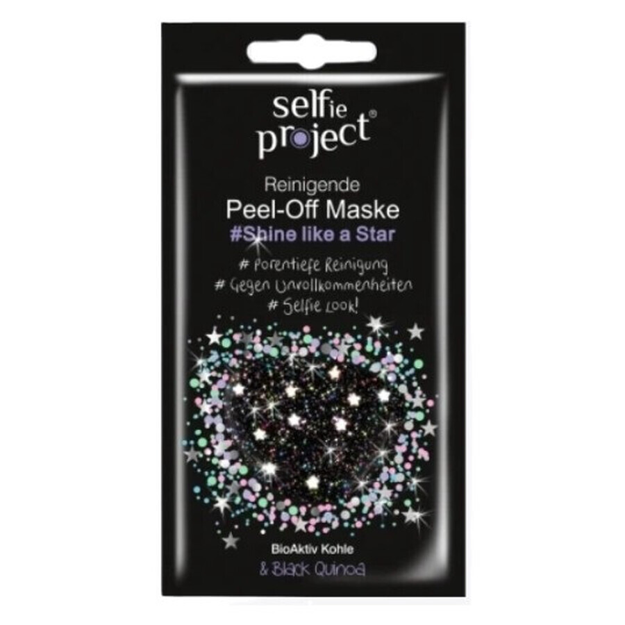 Selfie Project, Strălucește ca o stea, Mască peel-off purificatoare, 12 ml