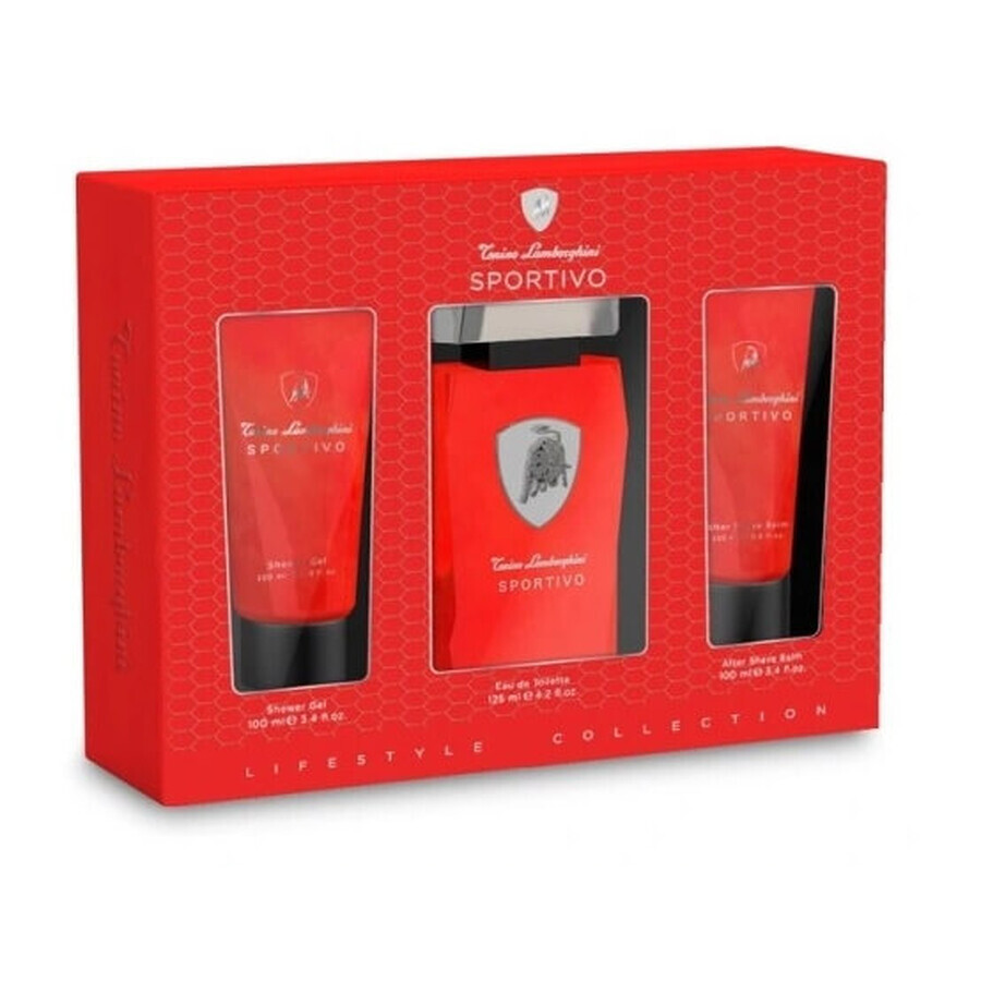 Tonino Lamborghini Sportivo Tonino Lamborghini Sportivo Set Eau de Toilette 125ml + After-Shave Conditioner 100ml + Duschgel 100ml