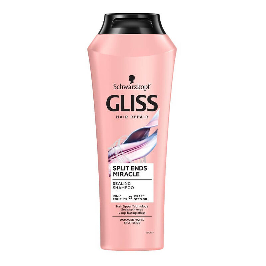 Schwarzkopf Gliss Champú milagroso para puntas abiertas, 400ml