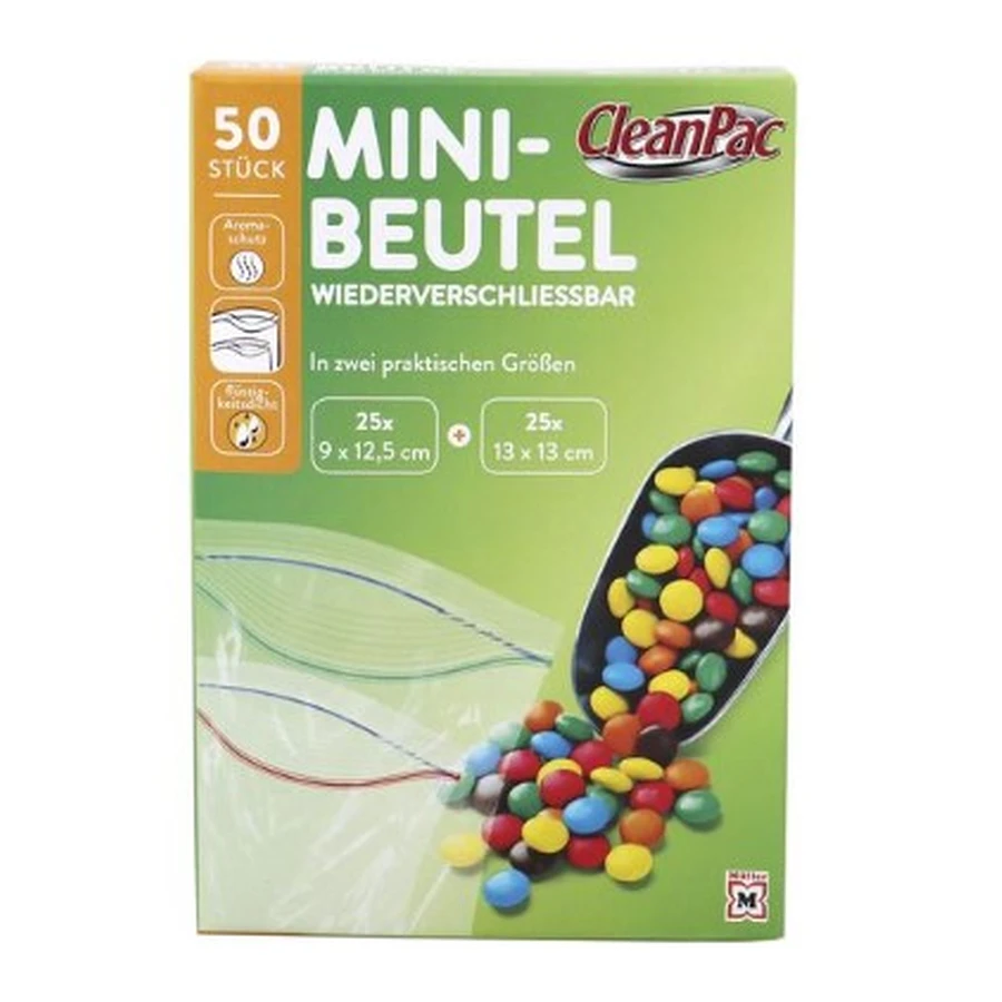 CleanPac, Mini woreczki, 50 sztuk: ceny i cechy