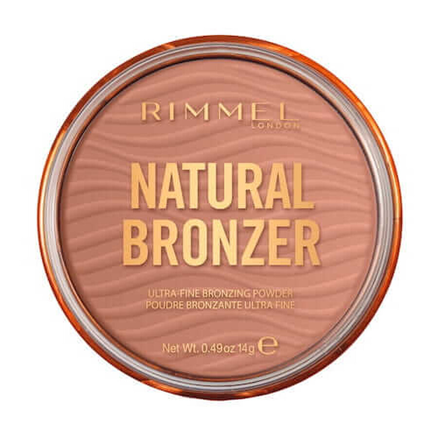 Rimmel Natural Face Bronzer cu sclipici iluminatori 001 Sunlight, 14g