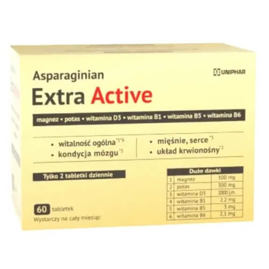 Asparaginian Extra Active, 60 comprimés