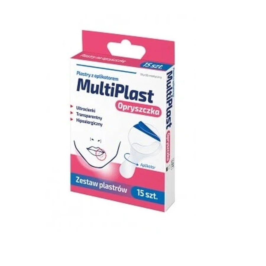 MultiPlast Opryszczka, Plastry z aplikatorem, 15 sztuk: ceny i cechy