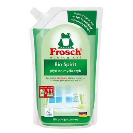 Frosch, Bio Spirit Fensterwaschmittel, Nachfüllpackung, 1 Liter