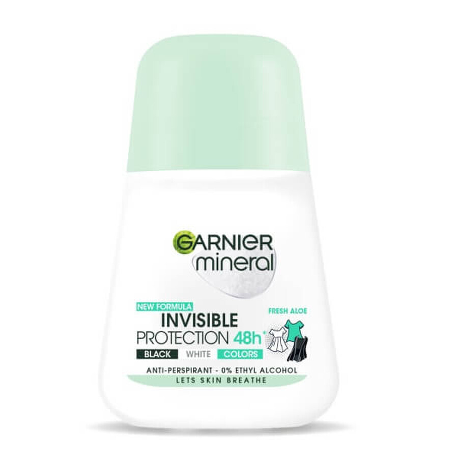 Garnier Mineral Protección Invisible Roll-on Antitranspirante Aloe Fresco, 50ml