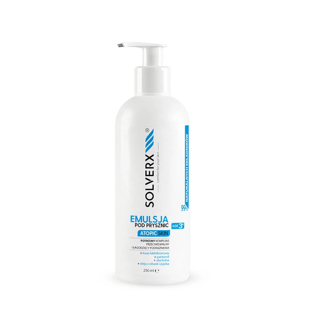 Solverx Duschemulsion für atopische Haut, 250ml