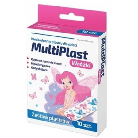 MultiPlast, Wróki Wasserfeste Pflaster für Kinder, 10 Stück