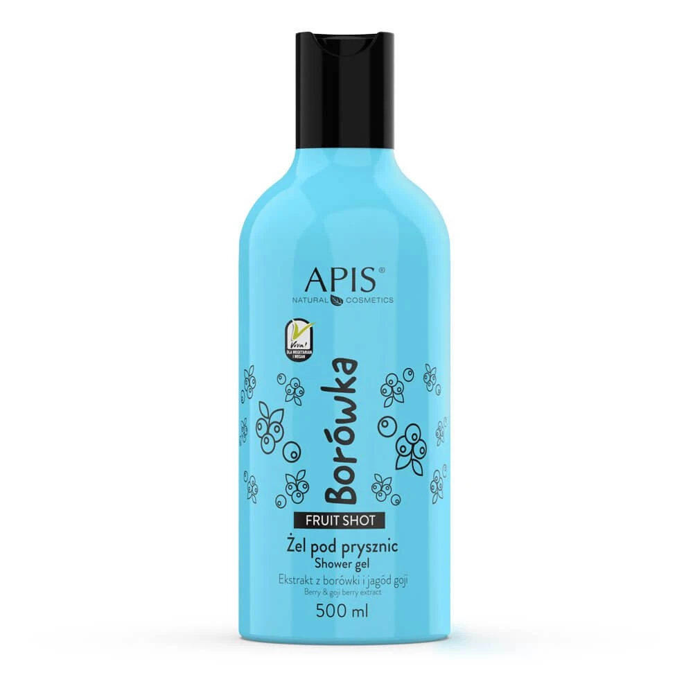 Apis Fruit Shot Blaubeer-Duschgel, 500ml