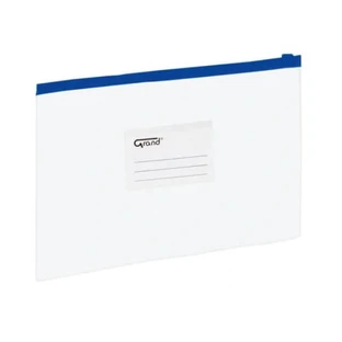 Busta A4 con cerniera, blu