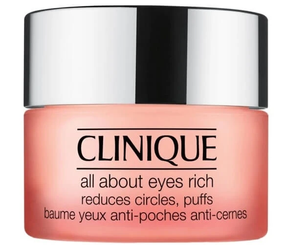 Clinique All About Eyes Augencreme zur Reduzierung von feinen Linien, Falten, Augenringen und Fältchen, 15ml
