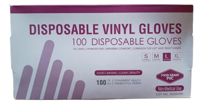 Vinyl-Handschuhe Größe L, 100 Stück