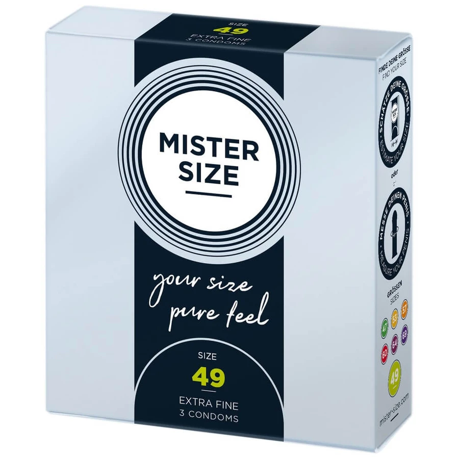 Mister Size, prezervative de 49 mm, 3 bucăți