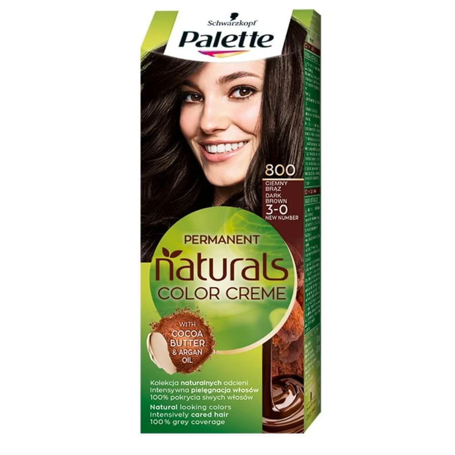 Palette Permanent Naturals Color Creme Colour 800/ 3-0 mesteacăn închis
