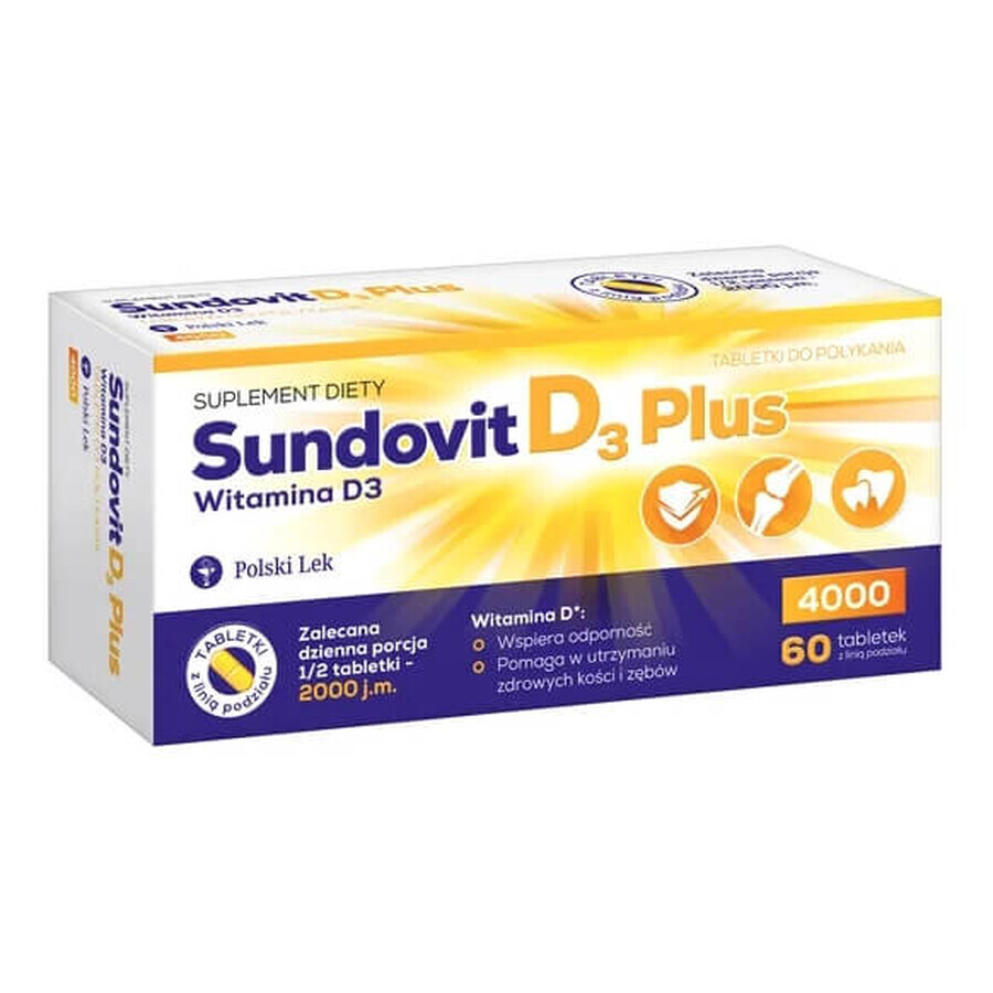 Sundovit D3 Plus, 60 comprimés