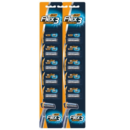 Bic, Rasierer, flex 3 classic, 10 Stück