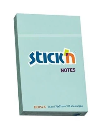 Stickn, Haftnotizblock, 100 Blatt pastellblau
