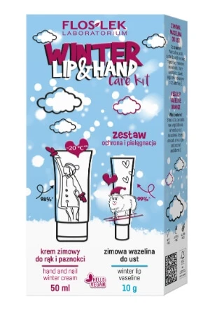 Flos-Lek Winter Lippen- und Handschutz und Pflegecreme 50 ml + Vaseline 10g