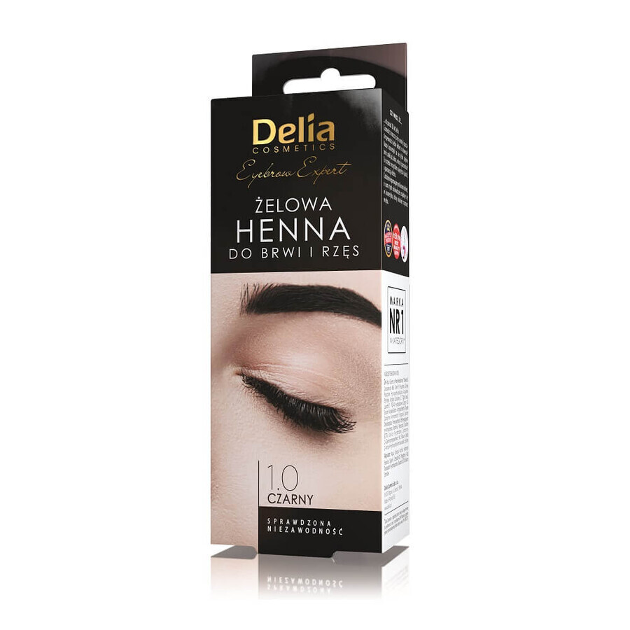 Delia Eyebrow Expert Sourcils et Cils Henné 1.0 noir, 15ml