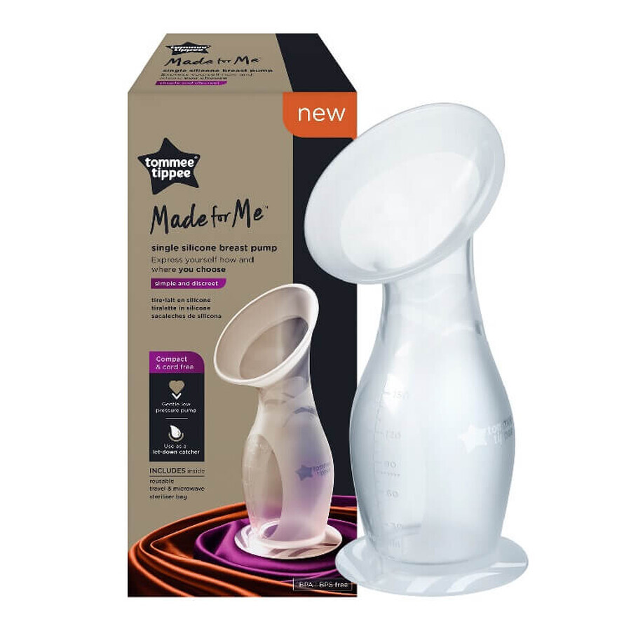 Tommee Tippee Made For Me Extractor de leche/sacaleches de silicona