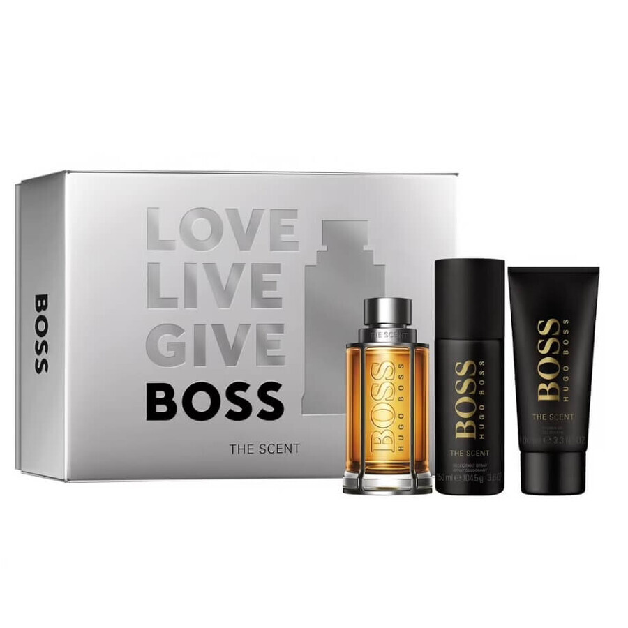 Hugo Boss The Scent For Man set eau de toilette 100ml + déodorant spray 150ml + gel douche 100ml