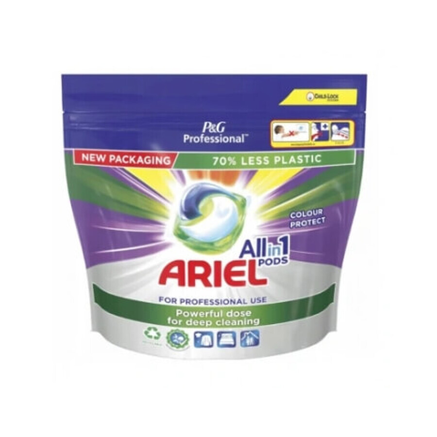 Cápsulas Ariel Todo en 1 Colour Protect Colour Protect Colour Wash, 45 unidades