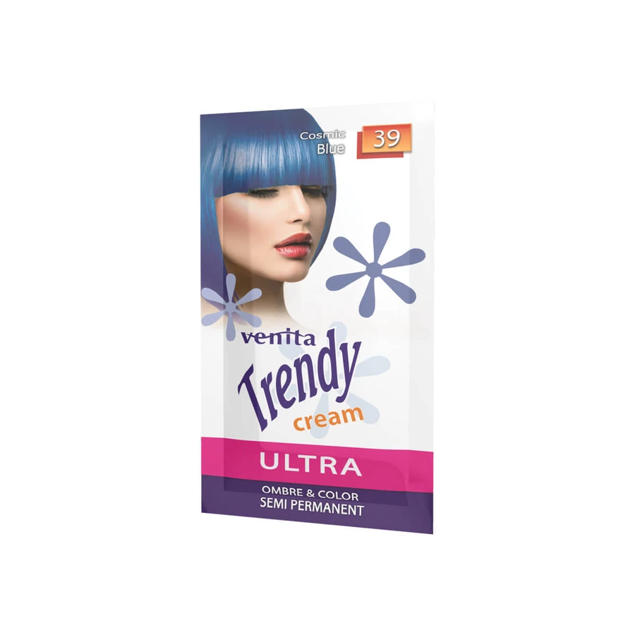 Venita Trendy Cream Ultra Krem do koloryzacji włosów 39 Cosmic Blue, 35ml: ceny i cechy
